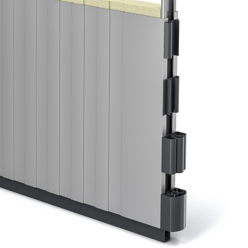 Seals between door sections, the wall, ceiling and floor affects how energy efficient a folding door really is.