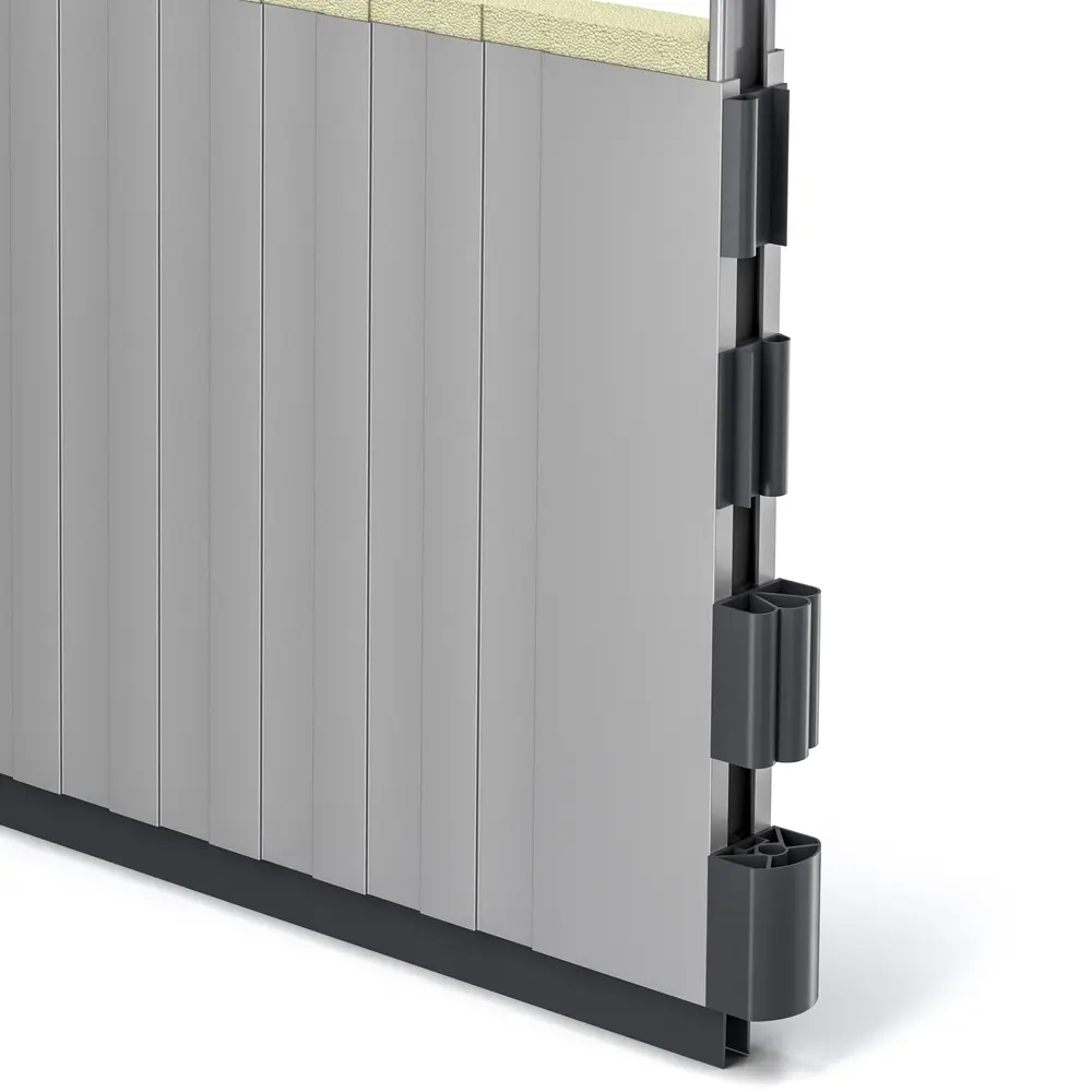 EPDM rubber seals keep the door tightly sealed, even in hurricane-force winds.