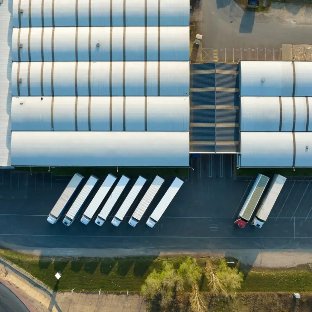 Birds Eye view of a distribution terminal