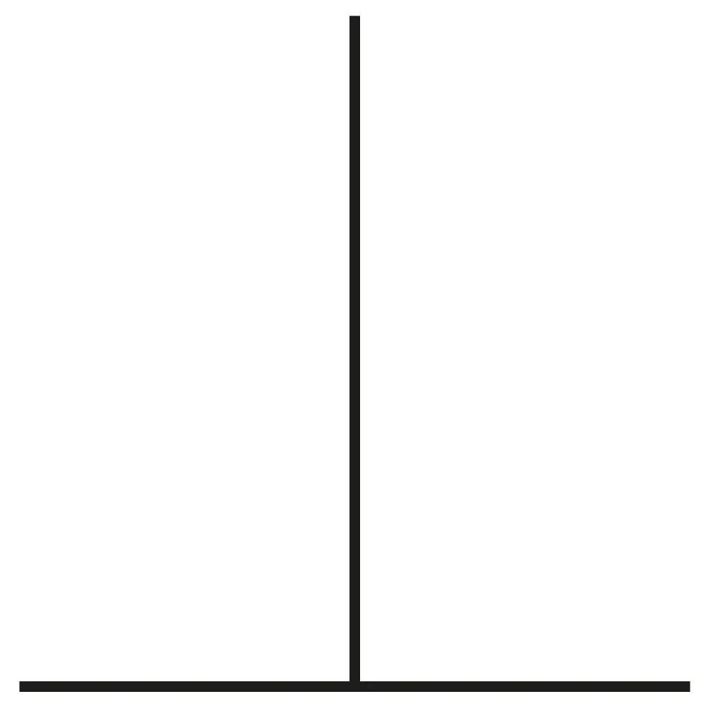 Illustrates Oppel’s illusion, demonstrating why we find it easier to judge horizontal distances than vertical ones.