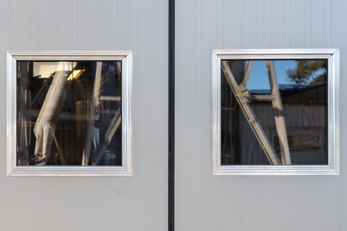 P5A säkerhetsglas i torverks skyddsklassade vikport